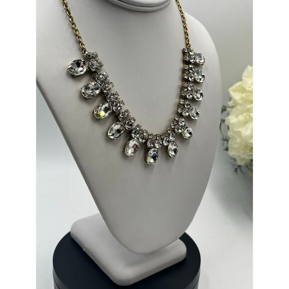 J. Crew Gold Tone Bridal Bling
Sparkling Rhinestone Queens Collar Necklace - Picture 2 of 6